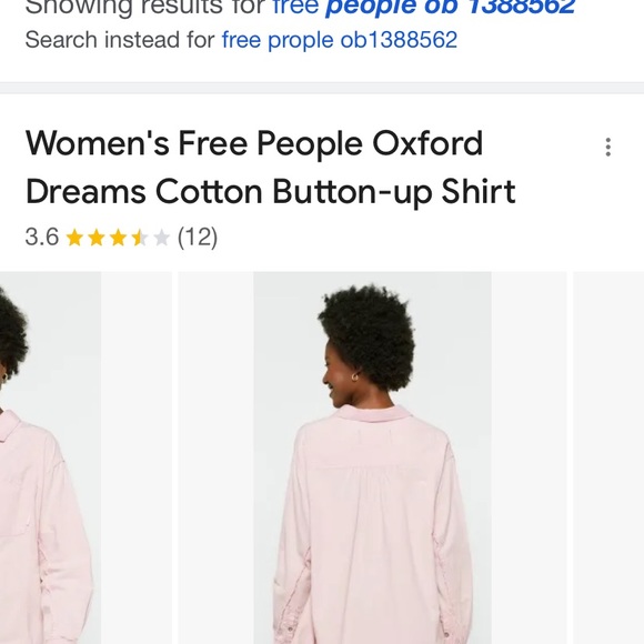 Free People Oxford Dreams Cotton Button-up Shirt   50% OFF - Picture 6 of 8